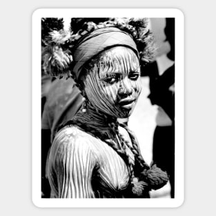 Vintage Portrait of a Liberian Woman Sticker